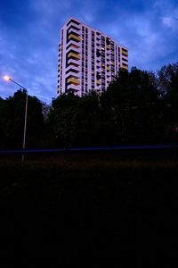 Low angle view of buildings against sky