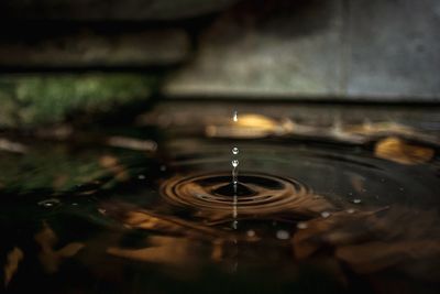 Close-up of rippled water