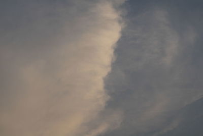 Low angle view of clouds in sky