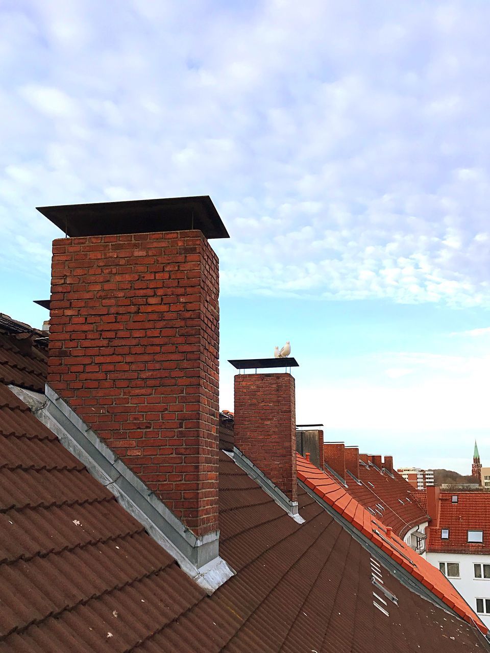 HOUSES AGAINST SKY