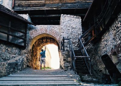 Low angle view of staircase