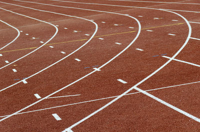 Full frame shot of running track