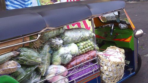 Close-up of horse cart