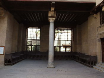 Interior of old abandoned building