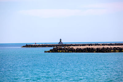 Scenic view of sea against sky