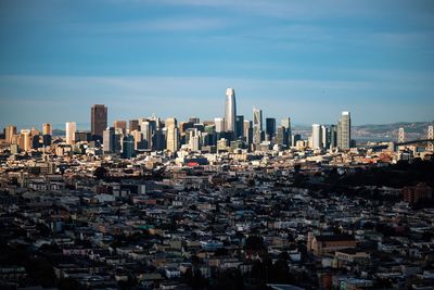 San francisco cityscape against sky. 