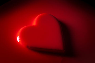 Close-up of red heart shape