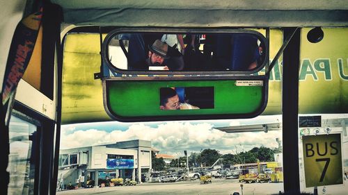 Train on road