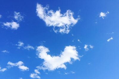 Low angle view of clouds in sky