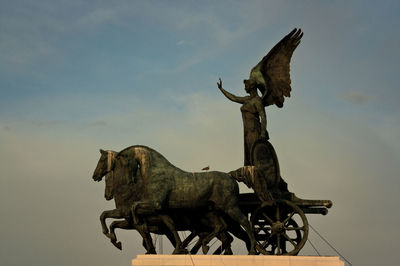 Low angle view of a horse