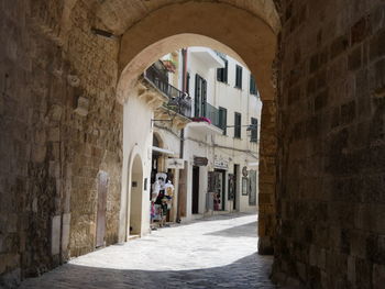 Alley amidst buildings in town