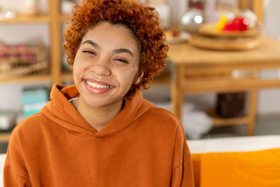 Portrait of young woman