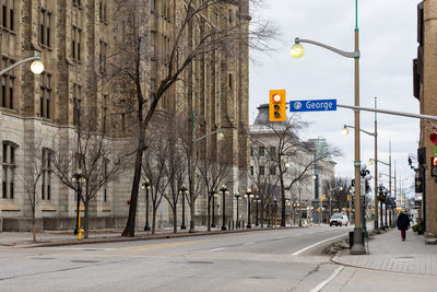 Cars on street in city