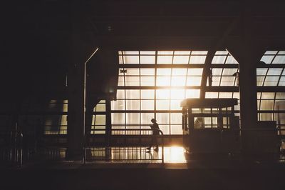 Sun shining through window