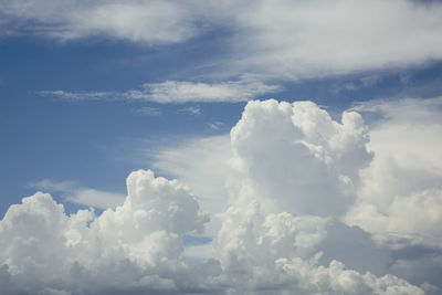 Low angle view of clouds in sky