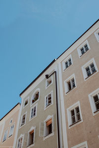 Low angle view of building against clear sky