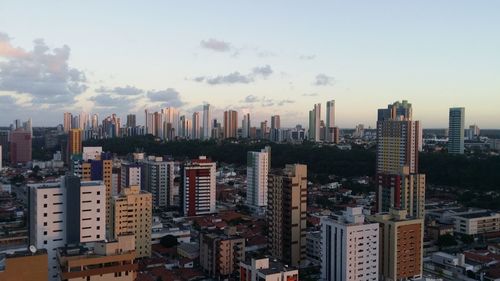 Skyscrapers in a city