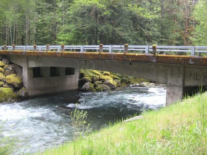 FOOTBRIDGE OVER RIVER