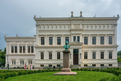 Low angle view of historical building against sky