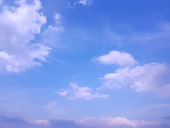 Low angle view of clouds in sky