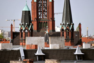 Low angle view of built structures