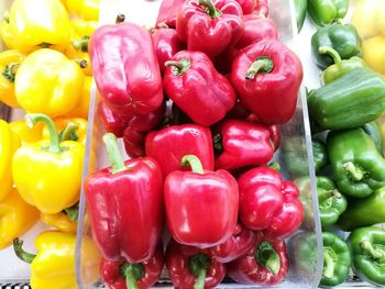 Full frame shot of bell peppers