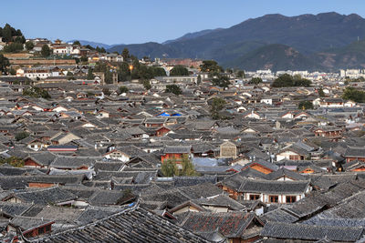 Aerial view of city