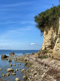 Seashore on the island of rügen in germany, cliff 