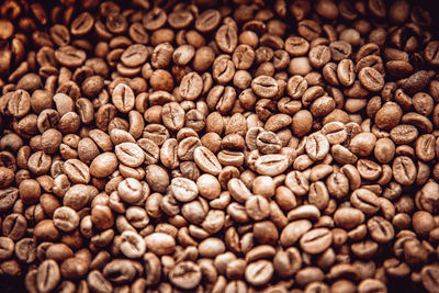 Full frame shot of coffee beans