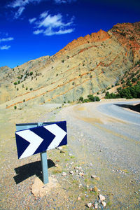 Road passing through landscape