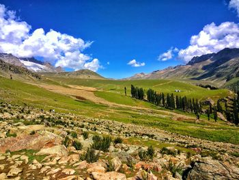 Scenic view of landscape against sky