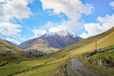 Scenic view of landscape against sky