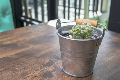 Close-up view of drink on table