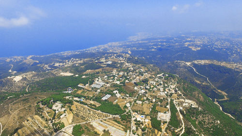 Aerial view of city