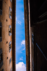 Low angle view of buildings against sky