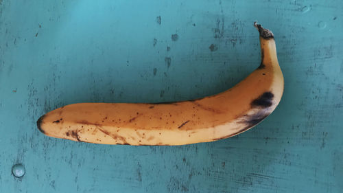 High angle view of bananas on table