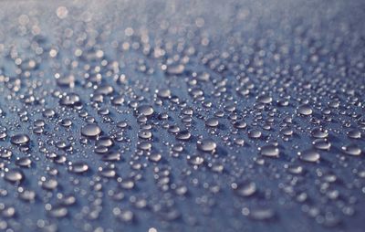 Full frame shot of water drops on rainy season