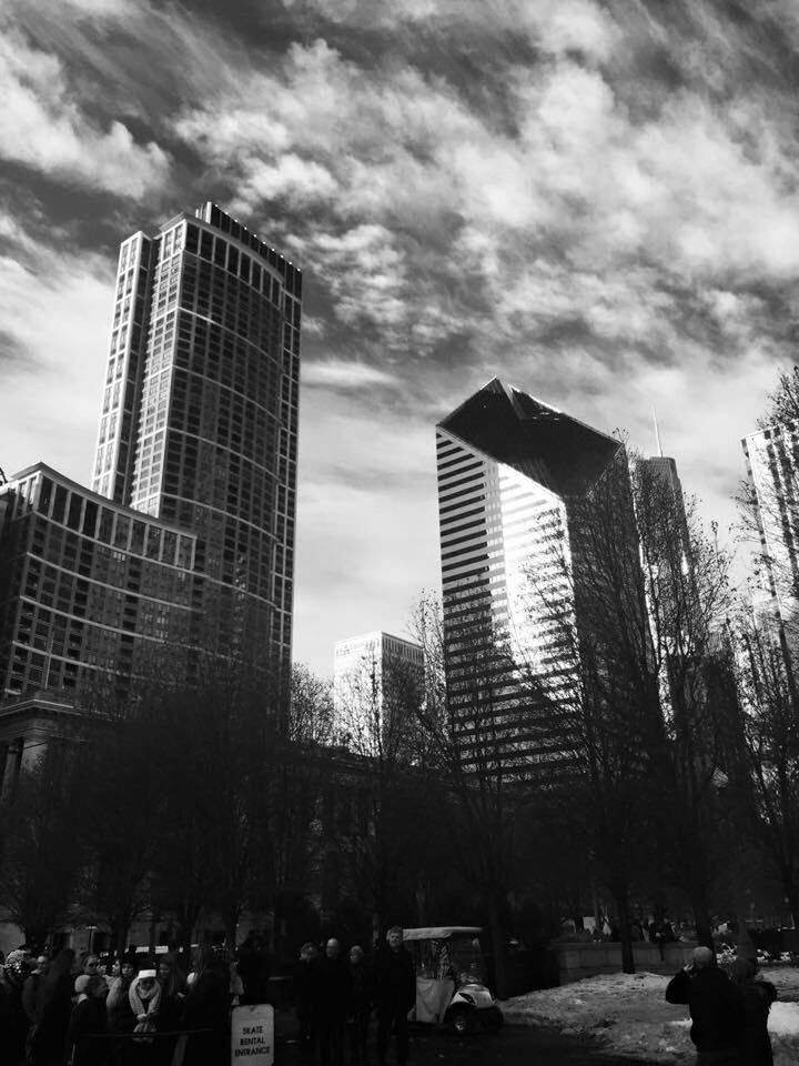 BUILDINGS AGAINST SKY