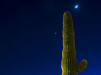 Low angle view of illuminated building