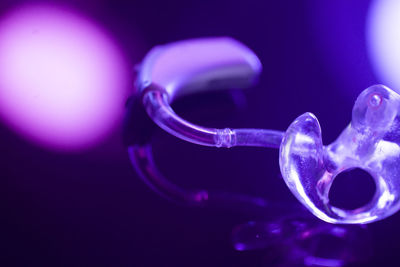 Close-up of bubbles against black background