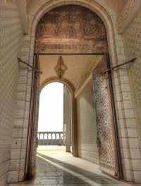 Entrance of historic building