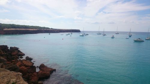 Scenic view of sea against sky