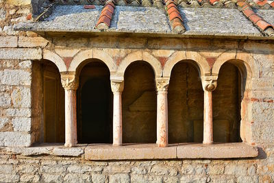 Low angle view of historical building