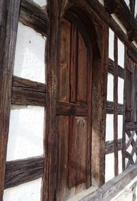 Close-up of wooden structure