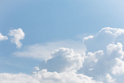 Low angle view of clouds in sky