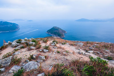 Scenic view of sea against sky