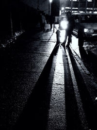 Street lights at night