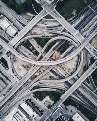 High angle view of elevated road