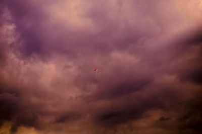 Low angle view of storm clouds in sky