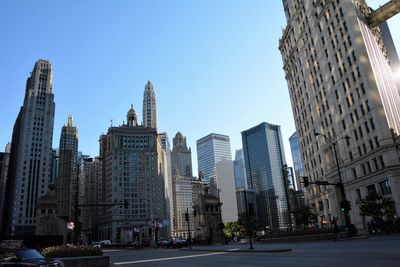 Low angle view of skyscrapers